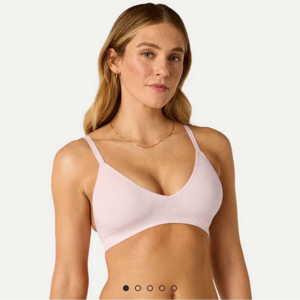 Bombas Women's Seamless Triangle Bralette - blush / Large/Xtra-Large